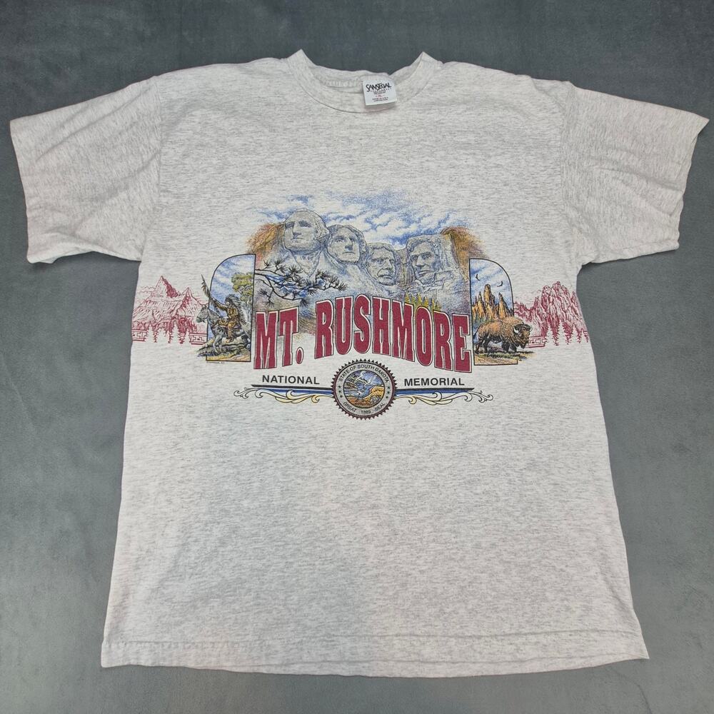 Vintage Mt Rushmore National Memorial South Dakota Single Stitch 90's T Shirt XL
